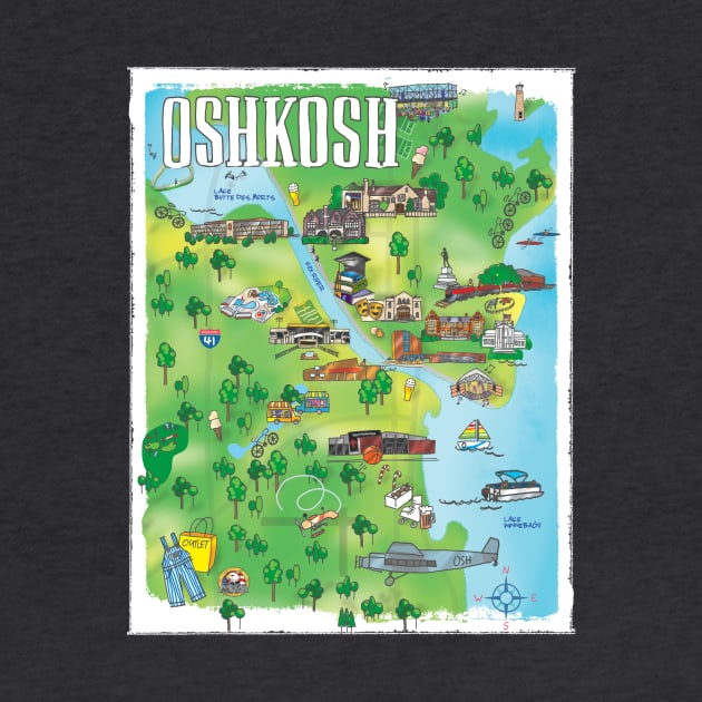 Oshkosh Map by ggb